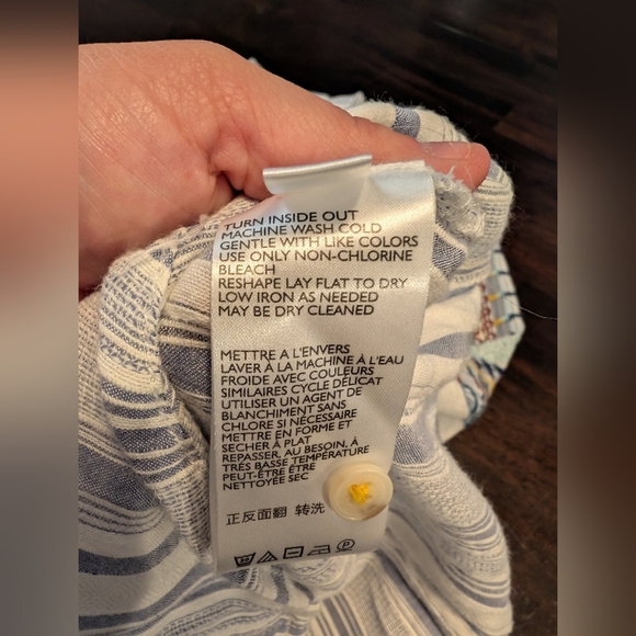 Pilcro And The Letterpress Embroidered Western-wear, Button-Down, XS - Picture 3 of 7